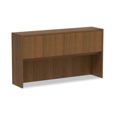 ALERA Valencia Series Hutch, 3-Comp, 64.75w x 15d x 35.38h, Modern Walnut VA286615WA